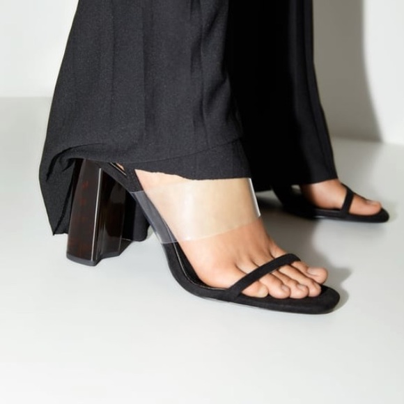 ZARA TORTOISESHELL METHACRYLATE HEELED - Picture 2 of 8